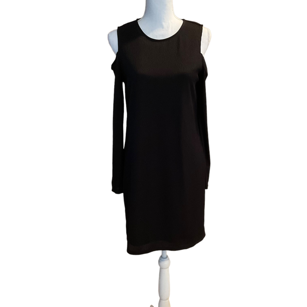 NWT Zara Cold Shoulder Ribbed Knit Dress
